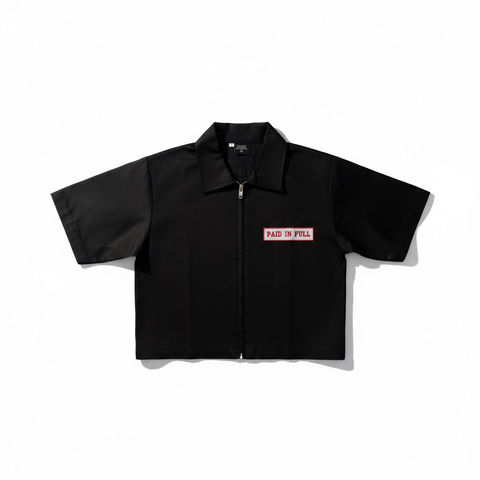 Paid In Full Women Crop Utility Shirt