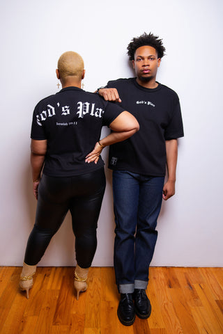 God's Plan Women Crop Premium Tee