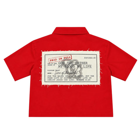 Paid In Full Red Youth Zip Up