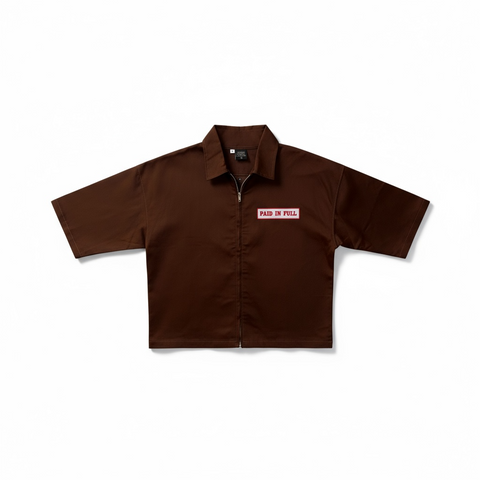 Paid In Full Zip Up Utility Shirt