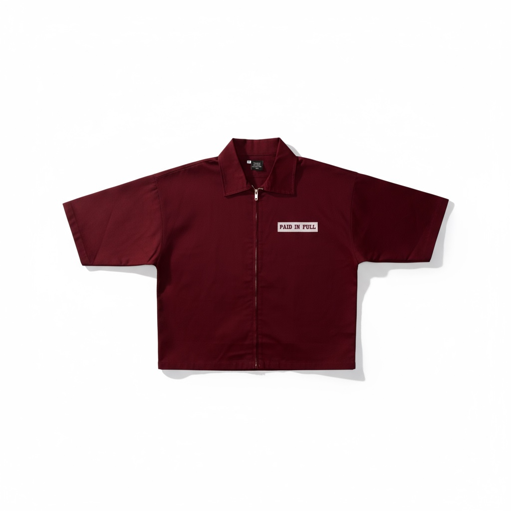 Paid In Full Zip Up Utility Shirt
